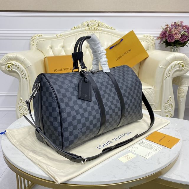 Louis vuitton original damier graphite keepall 45 bag N41418