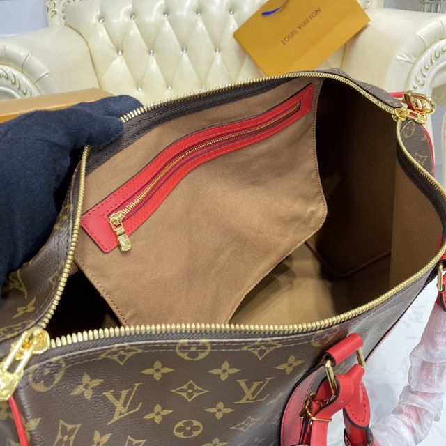 Louis vuitton original monogram canvas keepall 50 M46259 red