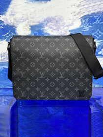 Louis vuitton original monogram eclipse district messenger bag mm M45271