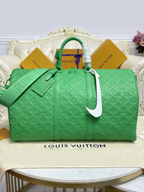 Louis vuitton original calfskin keepall 50 M20963 green