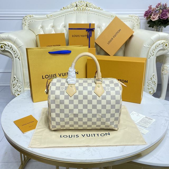 Louis vuitton original damier azur speedy 25 N41371(no strap)