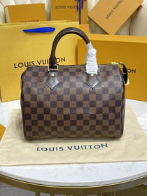 Louis vuitton original damier ebene speedy 25 N41365(no strap)