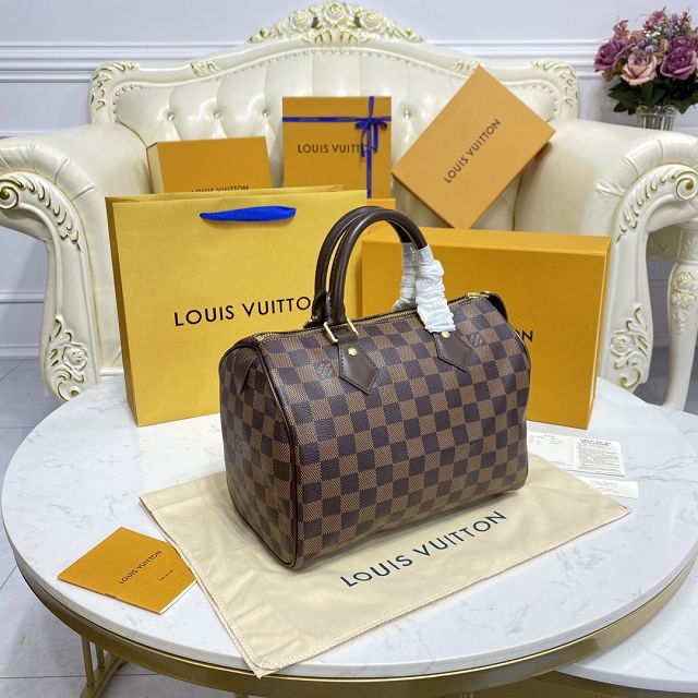 Louis vuitton original damier ebene speedy 25 N41365(no strap)