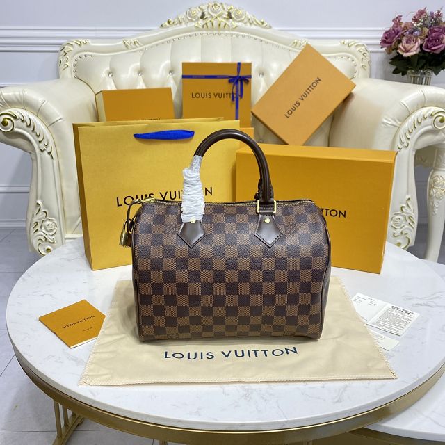 Louis vuitton original damier ebene speedy 25 N41365(no strap)