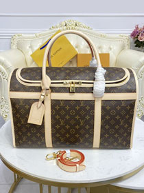 Louis vuitton original monogram canvas large dog carrier 50 M42021