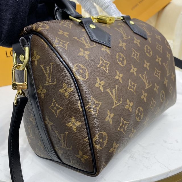 Louis vuitton original monogram canvas speedy 25 M41113 black