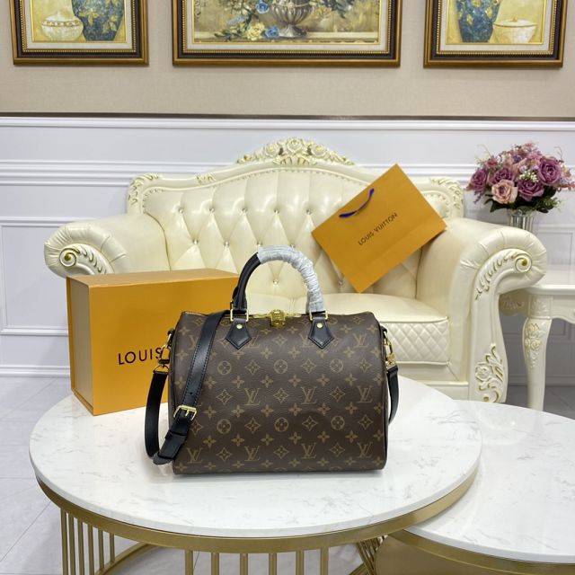 Louis vuitton original monogram canvas speedy 30 M41112 black