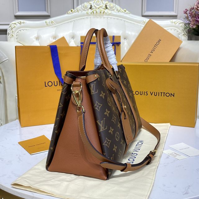 Louis vuitton original monogram soufflot handbag mm M44817 caramel