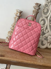 CC original calfskin small backpack AS3332 pink