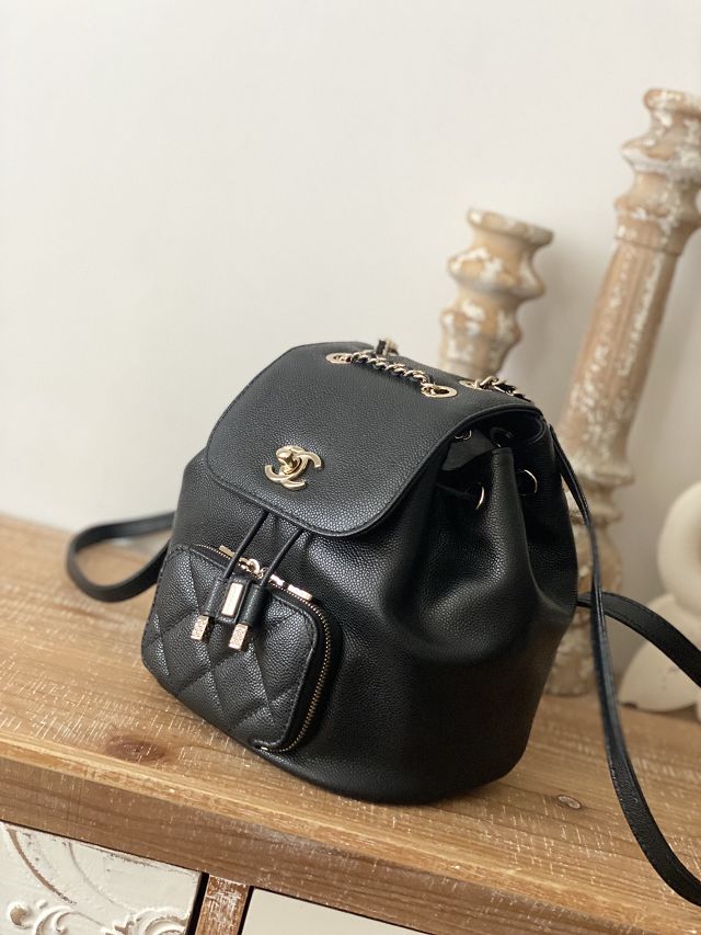 CC original grained calfskin mini backpack AS3530 black