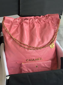 CC original calfskin 22 large handbag AS3262 pink