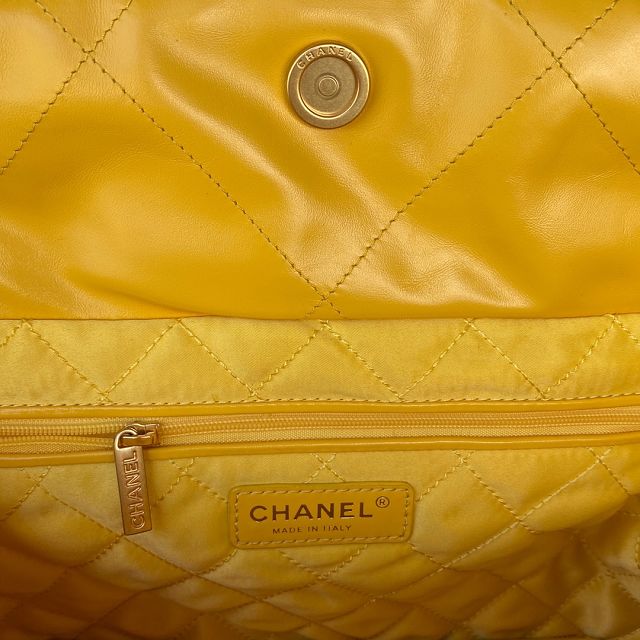 CC original calfskin 22 large handbag AS3262 yellow