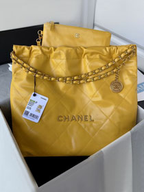 CC original calfskin 22 medium handbag AS3261 yellow