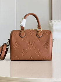 Louis vuitton original calfskin speedy 25 M46136 cognac brown