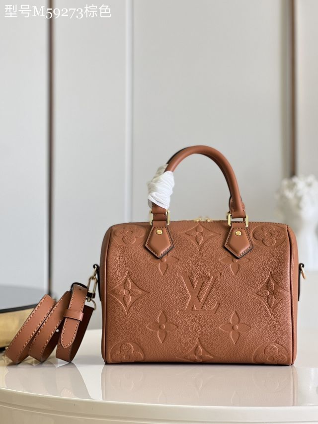 Louis vuitton original calfskin speedy 25 M46136 cognac brown