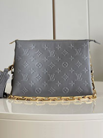 2023 Louis vuitton original lambskin coussin pm bag M57791 grey