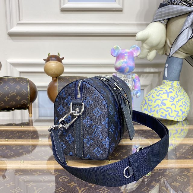 Louis vuitton original monogram canvas keepall city bag M46339 blue