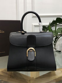 Delvaux original box calfskin brillant bag MM AA0555 black