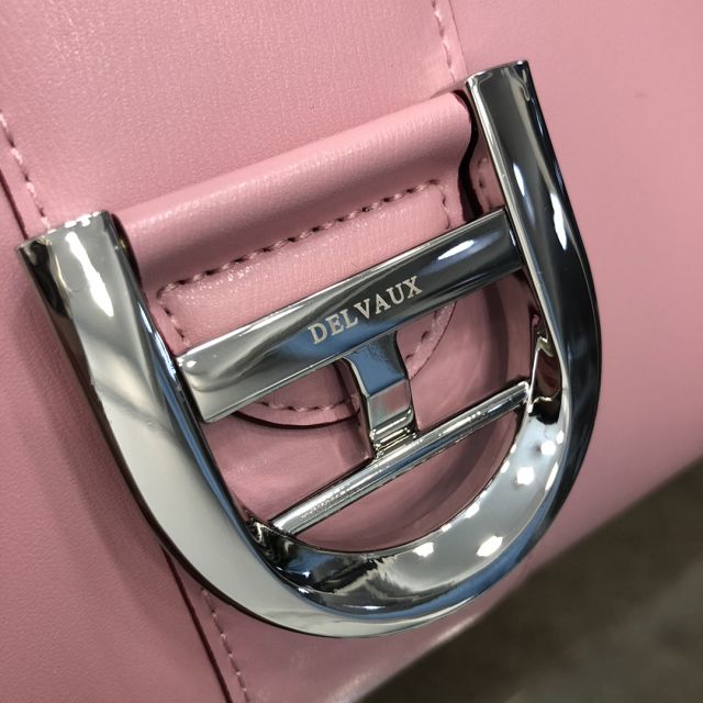 Delvaux original box calfskin brillant bag MM AA0555 pink