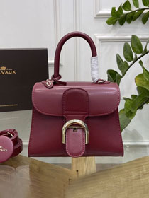 Delvaux original box calfskin brillant mini bag AA0406 bordeaux