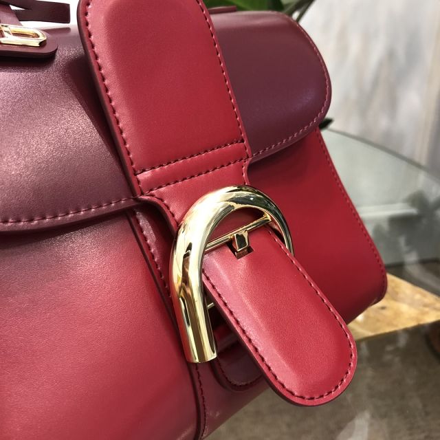 Delvaux original box calfskin brillant mini bag AA0406 burgundy&wine red