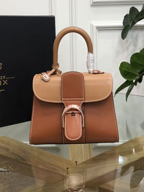 Delvaux original box calfskin brillant mini bag AA0406 caramel&brown