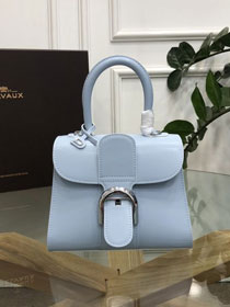 Delvaux original box calfskin brillant mini bag AA0406 ice blue