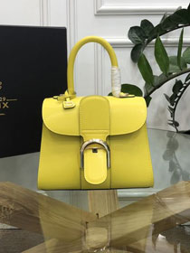 Delvaux original box calfskin brillant mini bag AA0406 yellow