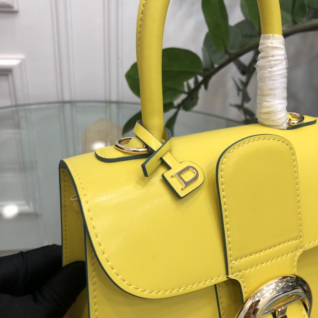 Delvaux original box calfskin brillant mini bag AA0406 yellow