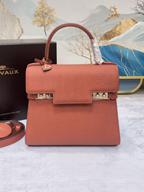 Delvaux original grained calfskin tempete pm bag AA0505 hibiscus