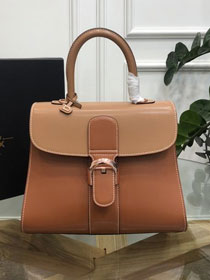 Delvaux original box calfskin brillant bag MM AA0555 caramel&brown	