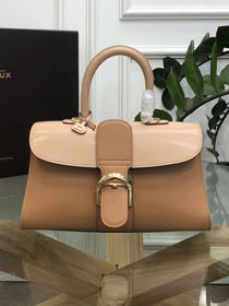 Delvaux original box calfskin brillant small bag AA0417 brown&beige