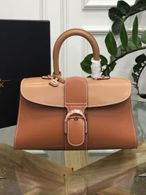 Delvaux original box calfskin brillant small bag AA0417 caramel&brown