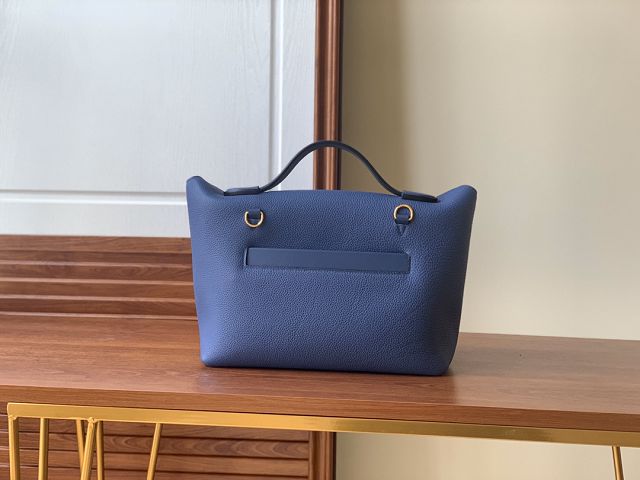 Hermes original togo leather kelly 2424 bag HH03699 blue agate 