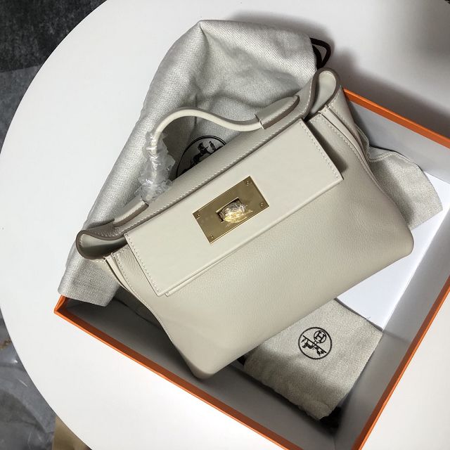 Hermes original togo leather kelly 2424 bag HH03699 cream