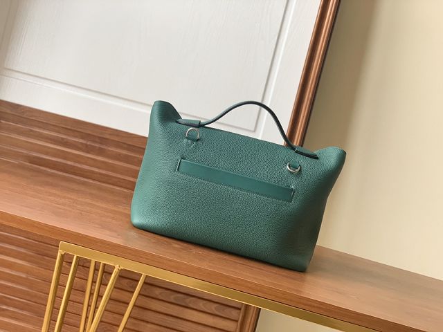 Hermes original togo leather kelly 2424 bag HH03699 peacock green