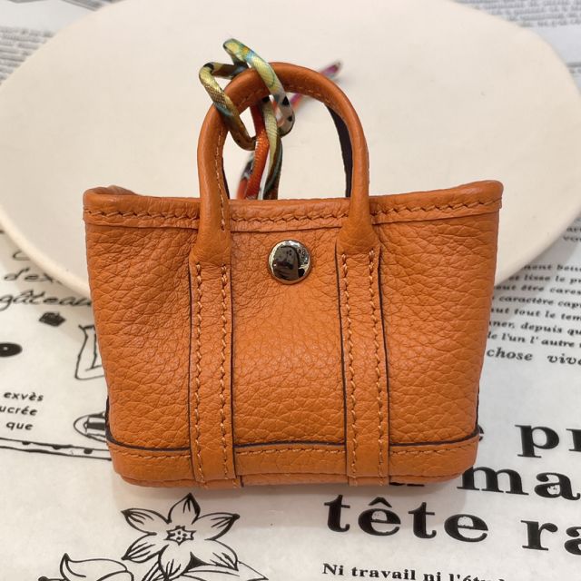 Hermes original calfskin bag charm H103229