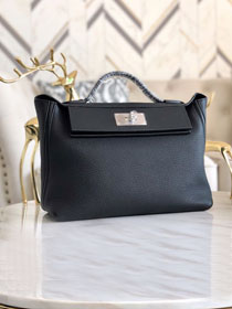 Hermes original togo leather small kelly 2424 bag HH03698 black