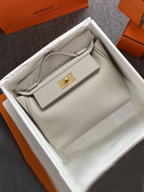 Hermes original togo leather small kelly 2424 bag HH03698 pearlash