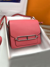 Hermes original evercolor leather roulis bag R18 rose lipstick