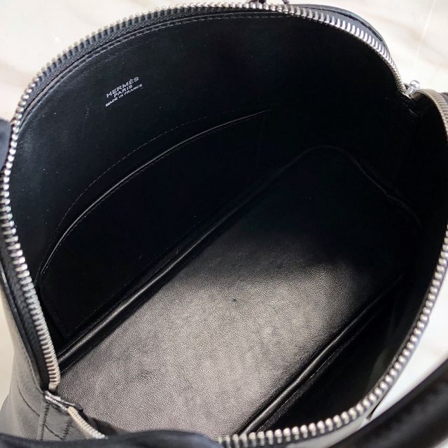 Hermes original epsom leather medium bolide 31 bag B031 black