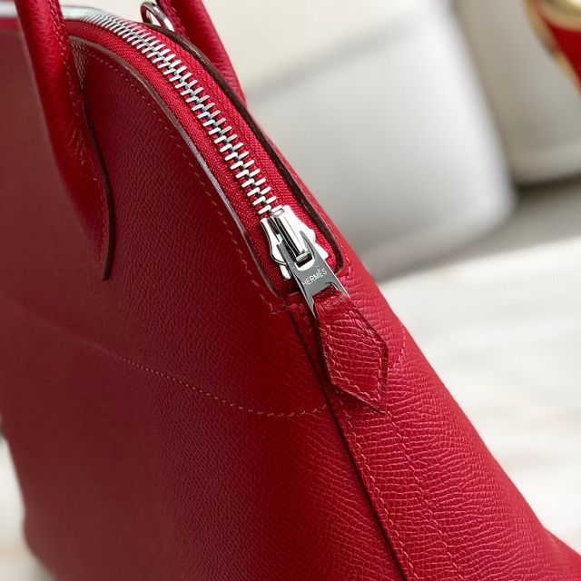 Hermes original epsom leather small bolide 27 bag B027 red