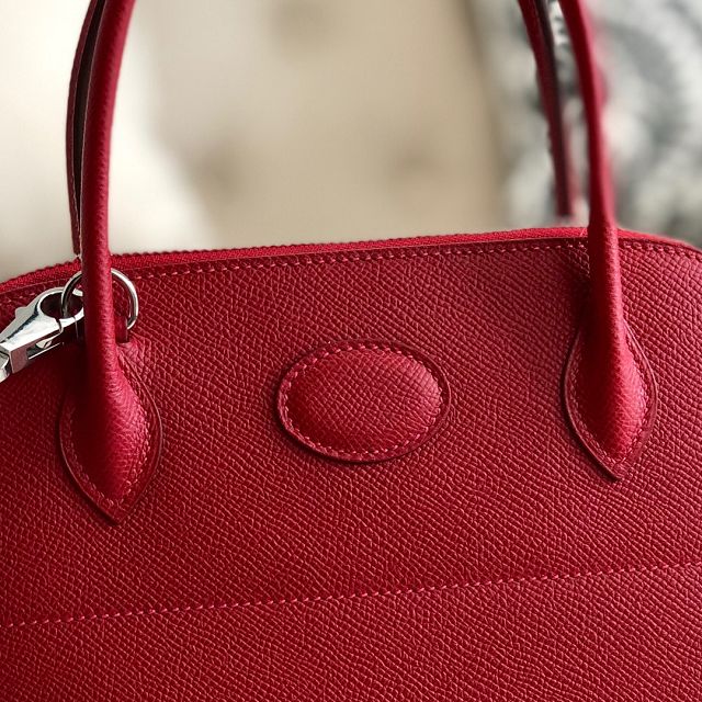 Hermes original epsom leather small bolide 27 bag B027 red