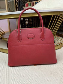 Hermes original epsom leather small bolide 27 bag B027 rubis