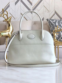 Hermes original epsom leather small bolide 27 bag B027 white