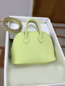 Hermes original chevre leather mini bolide bag H018 jaune bourgeon