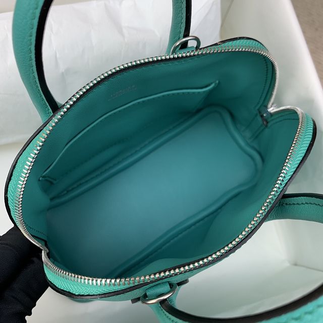 Hermes original chevre leather mini bolide bag H018 vert verone