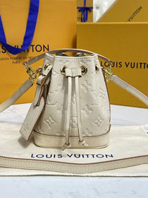 2023 Louis vuitton original calfskin nano noe M46291 apricot