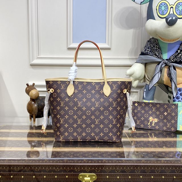 2023 Louis vuitton original monogram canvas neverfull mm M40699