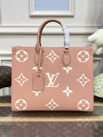 2023 Louis vuitton original calfskin onthego mm M46286 trianon pink